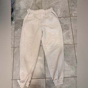 EUC like new Varley S heathered oatmeal active joggers